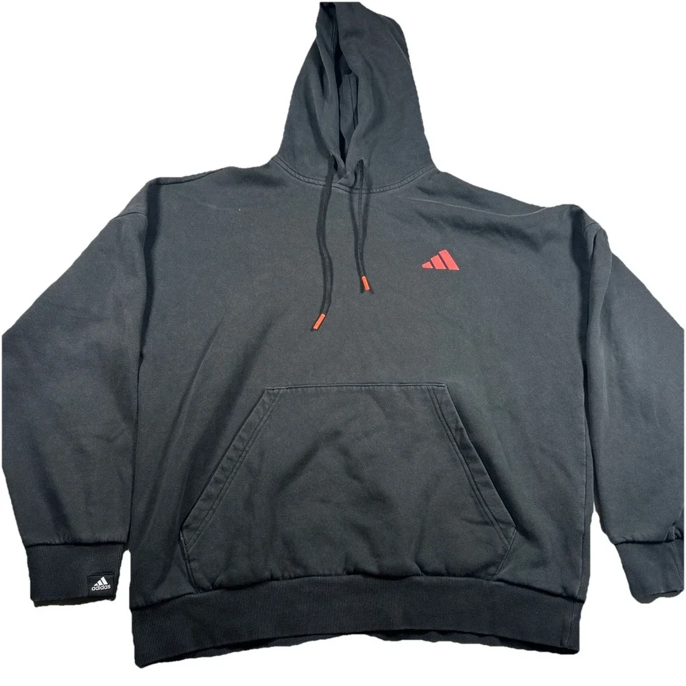 Adidas Urban The Cloud 3 Three Stripes Graphic Hoodie Black size Large Street